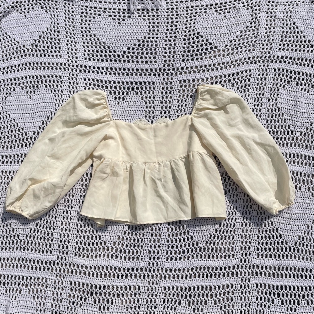 NWT Anthropologie Lace Babydoll Top - Picture 4 of 5